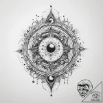 Tattoo sketch cosmic dimension – tattoo sketch (№1760659569_0, 17.10.2025 00:06) — tattoovalue.net
