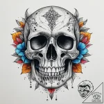 Tattoo sketch череп с узором из точек, tattoo… – tattoo sketch (№1760659785_0, 17.10.2025 00:09) — tattoovalue.net