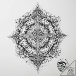 Tattoo sketch blessed faith – tattoo sketch (№1760660220_0, 17.10.2025 00:17) — tattoovalue.net