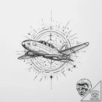 Tattoo sketch cosmic plane, tattoo sketch des… – tattoo sketch (№1760661961_0, 17.10.2025 00:46) — tattoovalue.net