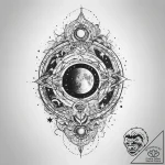 Tattoo sketch cosmic realm – tattoo sketch (№1760664358_0, 17.10.2025 01:25) — tattoovalue.net
