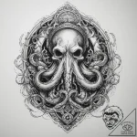 Tattoo sketch kraken, artistic tattoo sketch,… – tattoo sketch (№1760665873_0, 17.10.2025 01:51) — tattoovalue.net