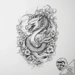 Tattoo sketch cosmic self, ink illustration f… – tattoo sketch (№1760666306_0, 17.10.2025 01:58) — tattoovalue.net