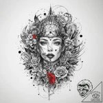 Tattoo sketch stream, ink illustration for ta… – tattoo sketch (№1760666957_0, 17.10.2025 02:09) — tattoovalue.net