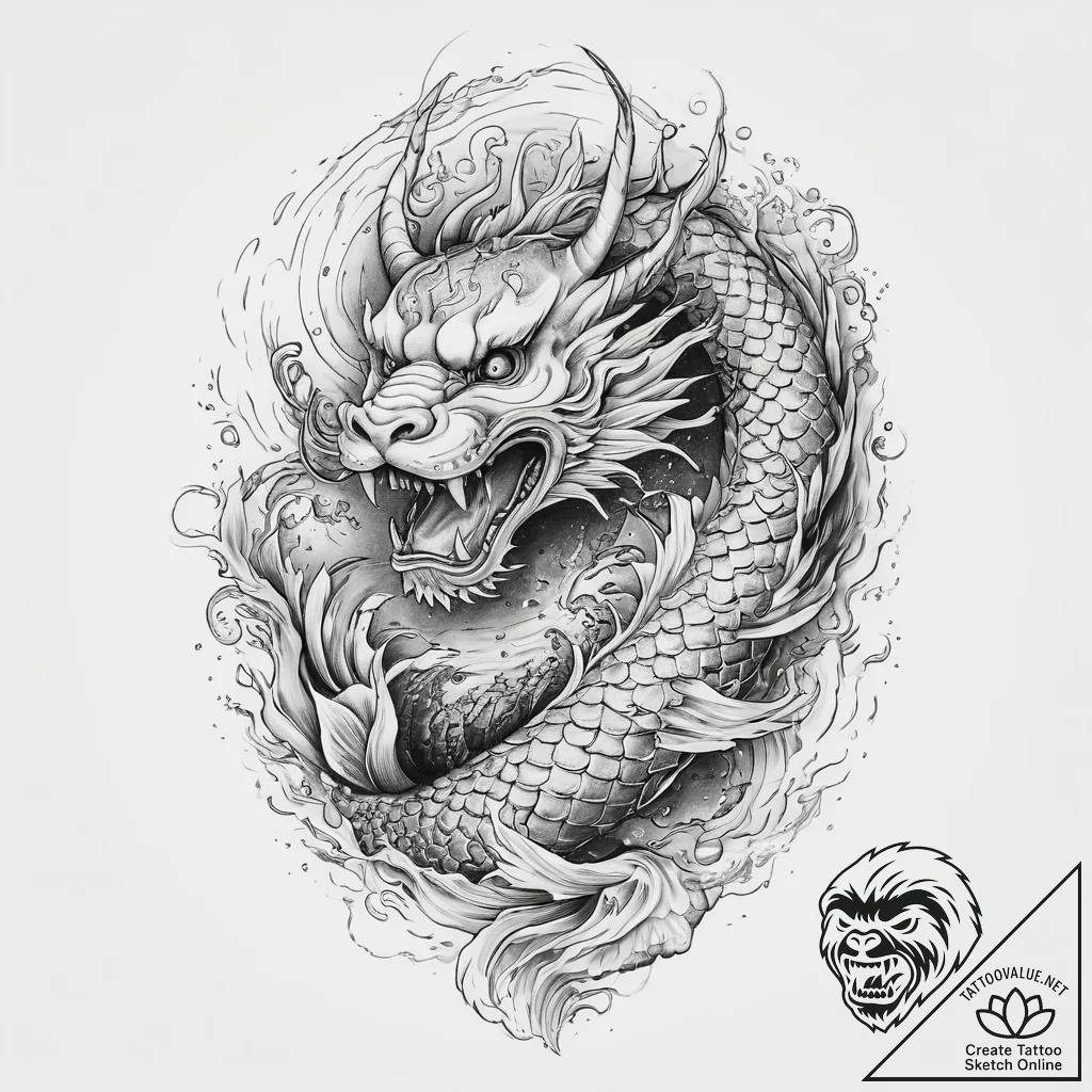 Tattoo sketch water polo player, tattoo drawi... - tattoo sketch (№1760667174_0, 17.10.2025 02:12) — tattoovalue.net