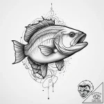 Tattoo sketch white bass, artistic tattoo ske… – tattoo sketch (№1760667828_0, 17.10.2025 02:23) — tattoovalue.net