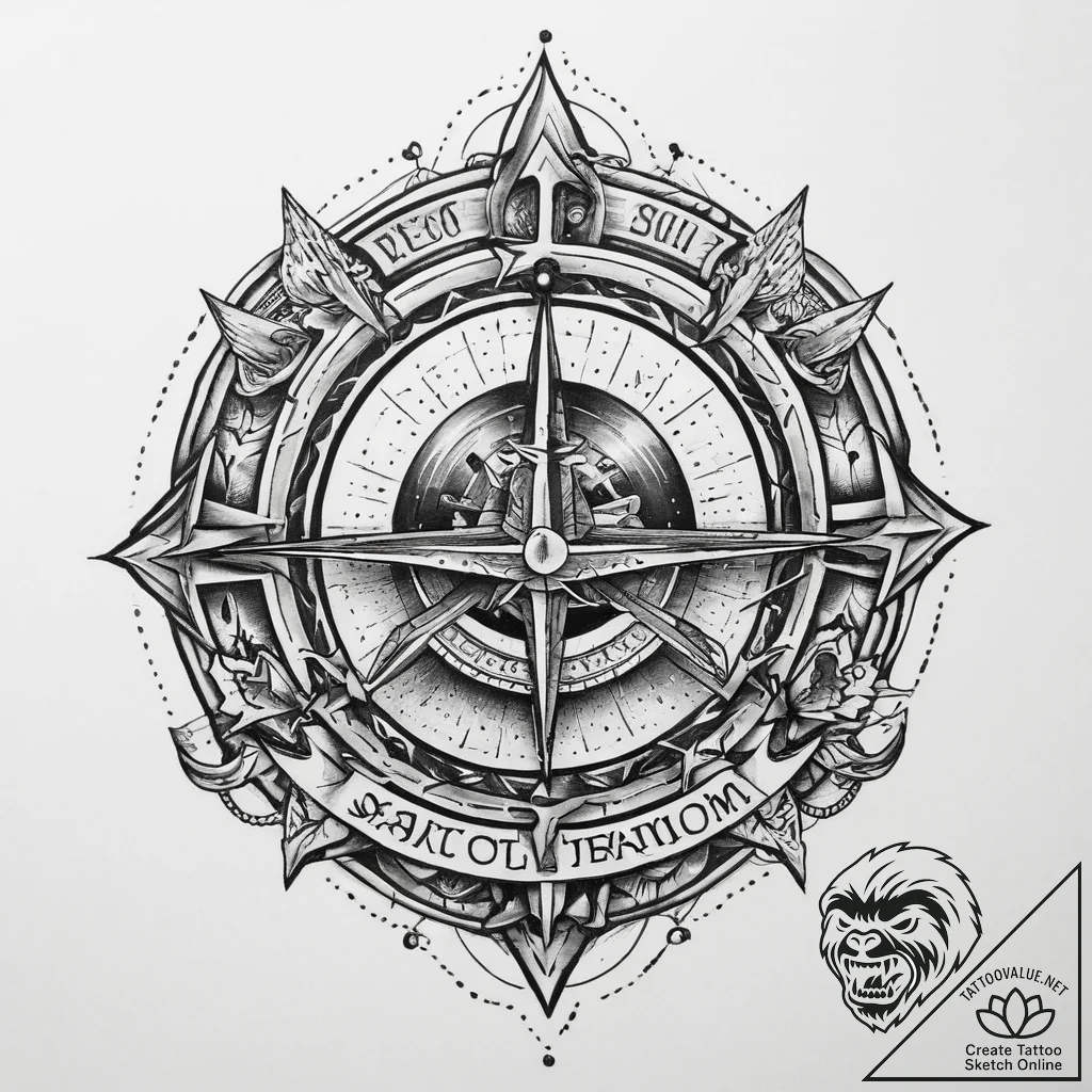 Tattoo sketch cosmic foundation, concept art... - tattoo sketch (№1760668704_0, 17.10.2025 02:38) — tattoovalue.net