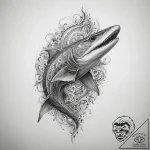 Tattoo sketch frilled shark, tattoo sketch de… – tattoo sketch (№1760669571_0, 17.10.2025 02:52) — tattoovalue.net