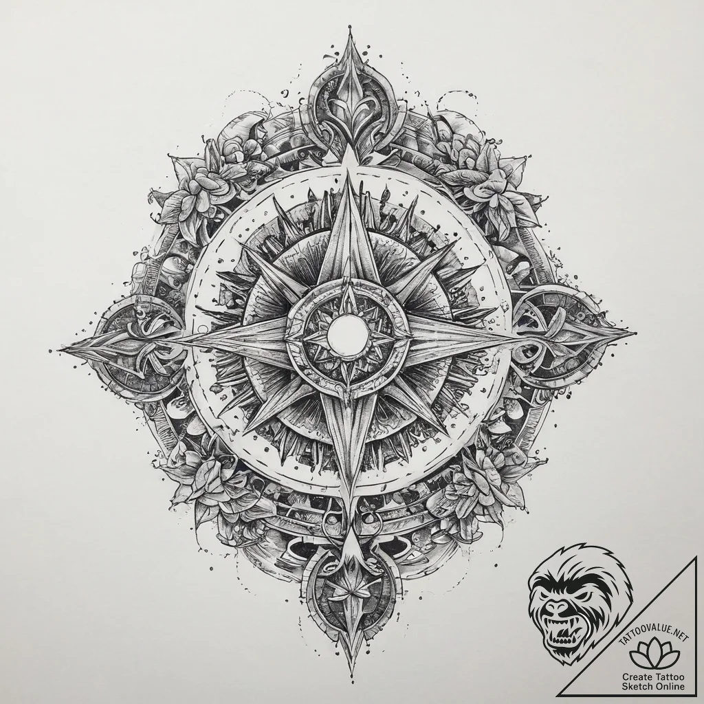 Tattoo sketch cosmic tale, tattoo drawing out... - tattoo sketch (№1760671090_0, 17.10.2025 03:18) — tattoovalue.net