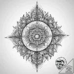 Tattoo sketch cosmic beginning, concept art f… – tattoo sketch (№1760671308_0, 17.10.2025 03:21) — tattoovalue.net