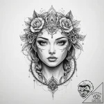 Tattoo sketch expression – tattoo sketch (№1760673055_0, 17.10.2025 03:50) — tattoovalue.net