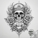 Tattoo sketch bartender flaming drink, tattoo… – tattoo sketch (№1760673490_0, 17.10.2025 03:58) — tattoovalue.net