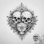 Tattoo sketch teacup tattoo, tattoo line art,… – tattoo sketch (№1760676547_0, 17.10.2025 04:49) — tattoovalue.net
