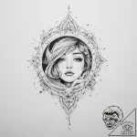 Tattoo sketch romantic starry sky with a quot… – tattoo sketch (№1760679941_0, 17.10.2025 05:45) — tattoovalue.net