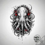 Tattoo sketch cuttlefish, artistic tattoo ske… – tattoo sketch (№1760681473_0, 17.10.2025 06:11) — tattoovalue.net