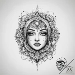 Tattoo sketch cosmic self, tattoo drawing out… – tattoo sketch (№1760685188_0, 17.10.2025 07:13) — tattoovalue.net