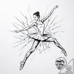 балерина, паутина, хрупкость, грация, излом,… – tattoo sketch (№1760698609_0, 17.10.2025 10:56) — tattoovalue.net