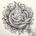 Tattoo sketch cosmic representation, tattoo l… – tattoo sketch (№1760699917_0, 17.10.2025 11:18) — tattoovalue.net