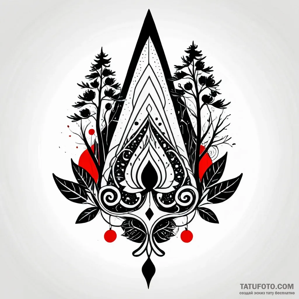 Tattoo sketch forest, tattoo sketch design, f... - стиль Jagger Old - эскиз тату (19.10.2025 13:36)