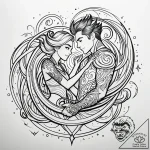 Tattoo sketch, ian and barley together with m… – style Jaeger Simple – tattoo sketch (01.11.2025 10:23)