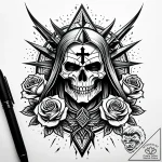 The signs from the witcher (aard, igni), tatt… – style Jaeger Simple – tattoo sketch (01.11.2025 23:08)
