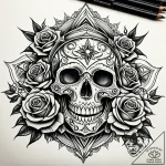 Jade blade devouring starlight, tattoo sketch… – style Jaeger Simple – tattoo sketch (01.11.2025 23:48)