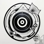 A detailed broken record player, silent,, con… – style Jagger Old – tattoo sketch (02.11.2025 00:18)