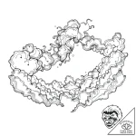 Sky, tattoo drawing outline, masterpiece, bes… – style Flux Inscriptions – tattoo sketch (02.11.2025 00:23)