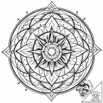 Tat tattoo sketch, geometric sacred circle wi… – style Jaeger Mini – tattoo sketch (02.11.2025 00:33)