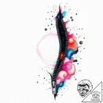 Zipper on the horizon, opening the sky to rev… – style Flux Inscriptions – tattoo sketch (02.11.2025 01:43)