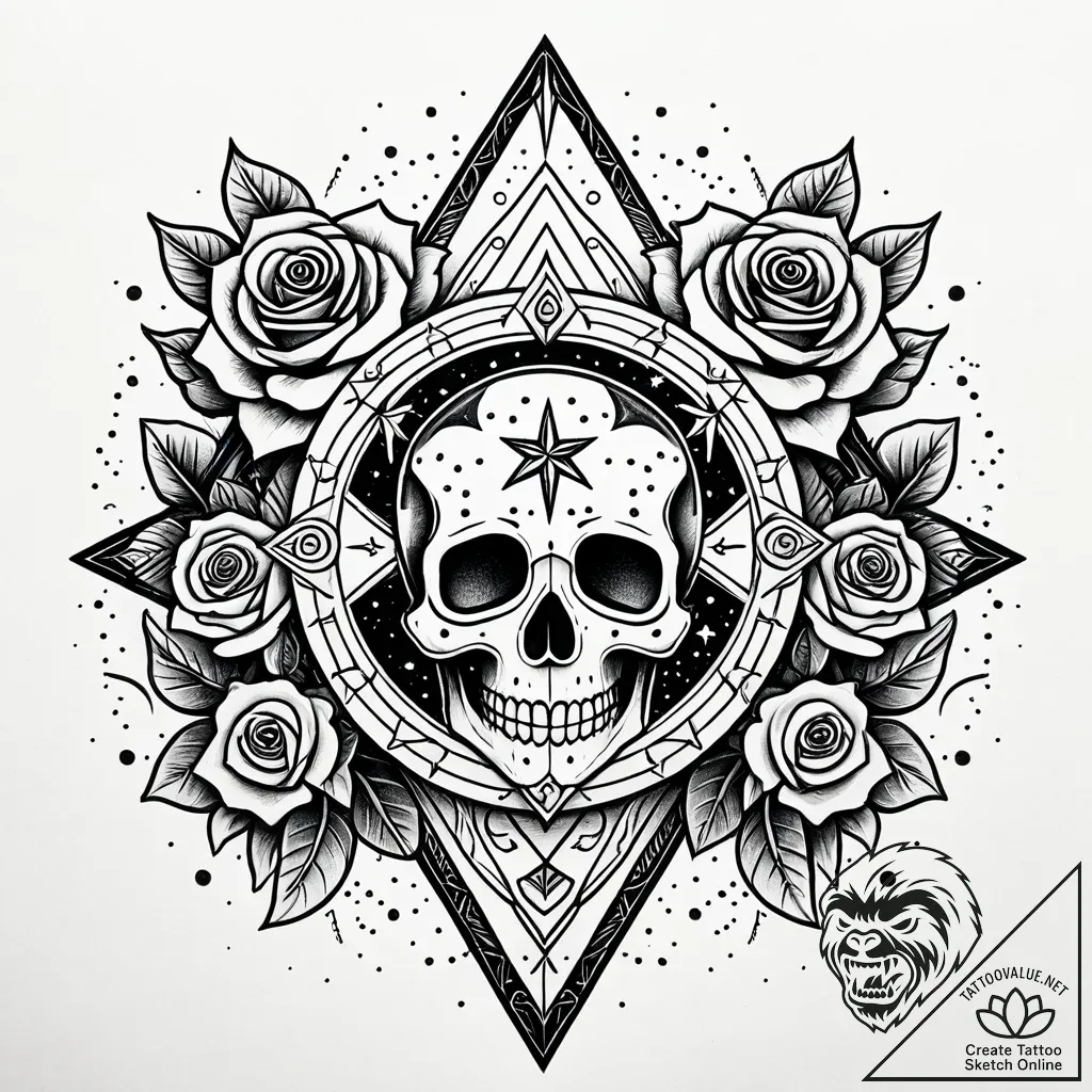 Zodiac constellation, minimalist dots and lin... - style Jaeger Simple - tattoo sketch (02.11.2025 02:28)