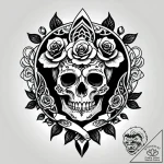 Wind chime made of small animal bones, tattoo… – style Jagger Old – tattoo sketch (02.11.2025 05:58)