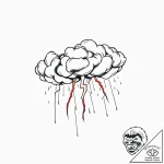 Tat tattoo sketch, storm clouds swirling with… – style Flux Inscriptions – tattoo sketch (02.11.2025 06:03)