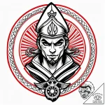 р±р°р№рєрµсђ, tattoo drawing outline, on a cl… – style Jagger Old – tattoo sketch (02.11.2025 07:18)