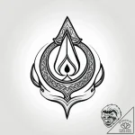 An icelandic magical stave (eg, р в р’в р р†р… – style Jagger Old – tattoo sketch (02.11.2025 08:18)