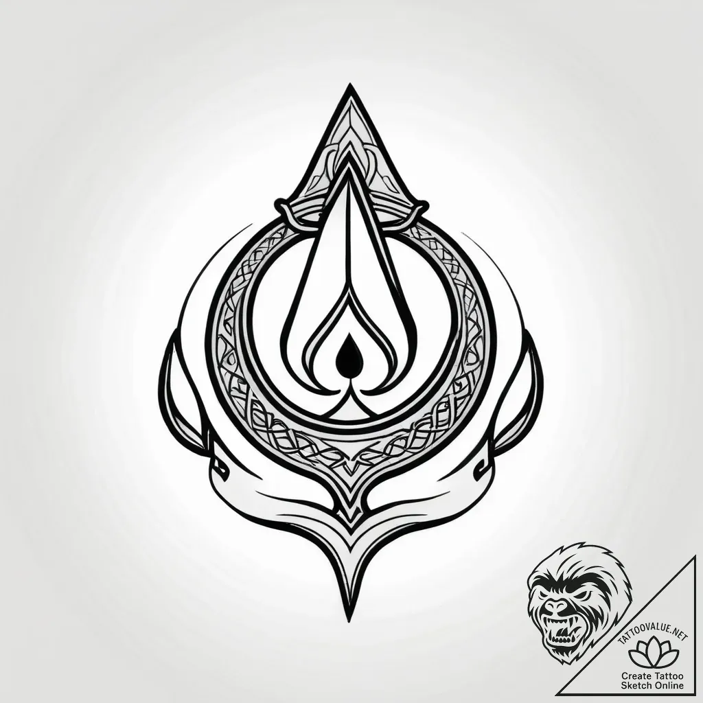 An icelandic magical stave (eg, р в р’в р р†р... - style Jagger Old - tattoo sketch (02.11.2025 08:18)