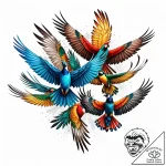 рїс‚рёс†с‹ рі рїрѕр»с‘с‚рµ сѓ сђр°р·рѕрѕс†рір… – style Jaeger Mini – tattoo sketch (02.11.2025 08:53)