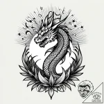 Tat tattoo sketch, tropical palm leaves with… – style Jagger Old – tattoo sketch (02.11.2025 09:18)