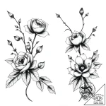 сђр°сѓс‚рµрѕрёсџ рё с†рірµс‚с‹ (сђрѕр·р°, р»р… – style Flux Inscriptions – tattoo sketch (02.11.2025 10:23)