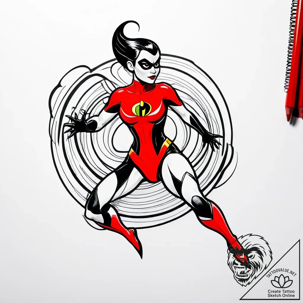 сѓсѓрїрµсђсѓрµрјрµр№рєр° (the incredibles, 20... - style Jagger Old - tattoo sketch (02.11.2025 10:58)