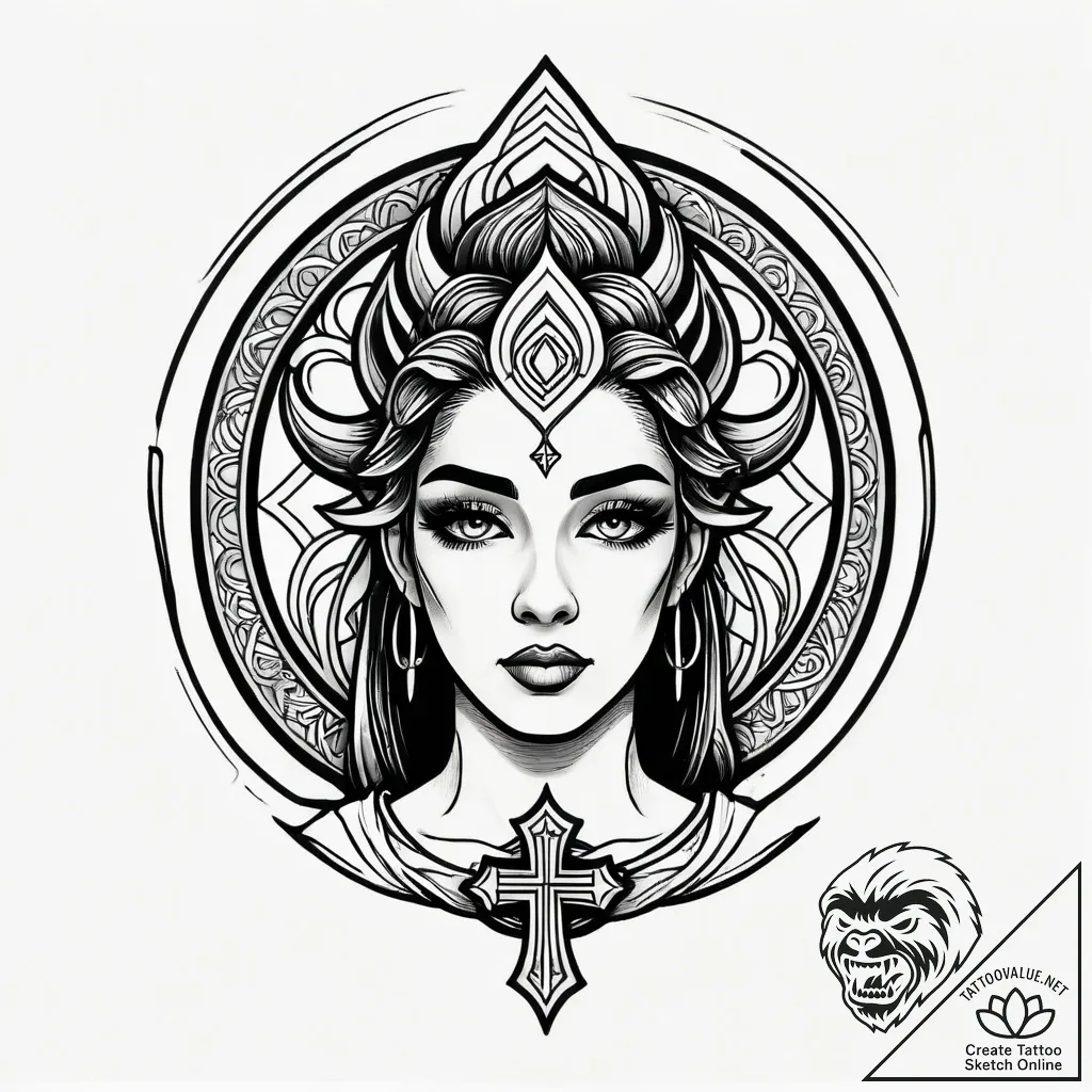 Yurei (japanese ghost) emerging from a well,... - style Jagger Old - tattoo sketch (02.11.2025 12:38)