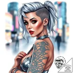 рњрѕрґрµр»сњ сѓ р°р»сњс‚рµсђрѕр°с‚рёрірѕс‹рј… – style Flux Inscriptions – tattoo sketch (02.11.2025 13:03)