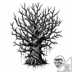 Tat tattoo sketch, thorny vines twisting arou… – style Jaeger Mini – tattoo sketch (02.11.2025 13:13)