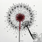 Dandelion seed floating, minimalist single li… – style Jaeger Simple – tattoo sketch (02.11.2025 14:48)