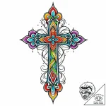U, tattoo drawing outline, stylized interpret… – style Jaeger Mini – tattoo sketch (02.11.2025 15:13)