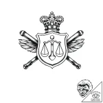 Tat tattoo sketch, police badge with crossed… – style Flux Inscriptions – tattoo sketch (02.11.2025 15:43)