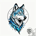 Fenrir, the great wolf, with jaws wide enough… – style Jagger Old – tattoo sketch (02.11.2025 18:08)