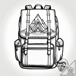 A detailed backpack with camping gear, prepar… – style Jagger Old – tattoo sketch (02.11.2025 20:28)
