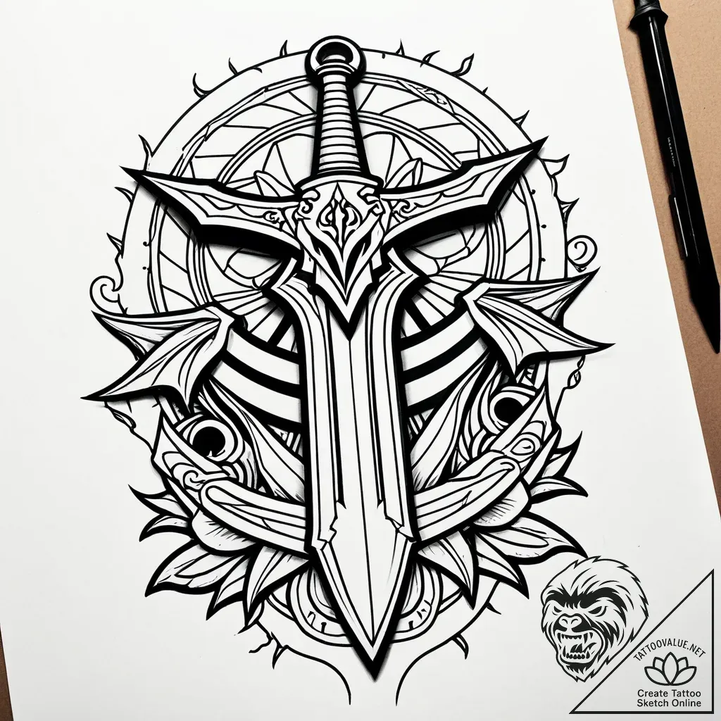 Necromancerр в р’в р в рір‚в р в р’в р р†р вђ... - style Jaeger Simple - tattoo sketch (02.11.2025 20:38)