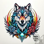 Infrared view of a wolf pack hunting, tattoo… – style Jaeger Simple – tattoo sketch (02.11.2025 23:38)